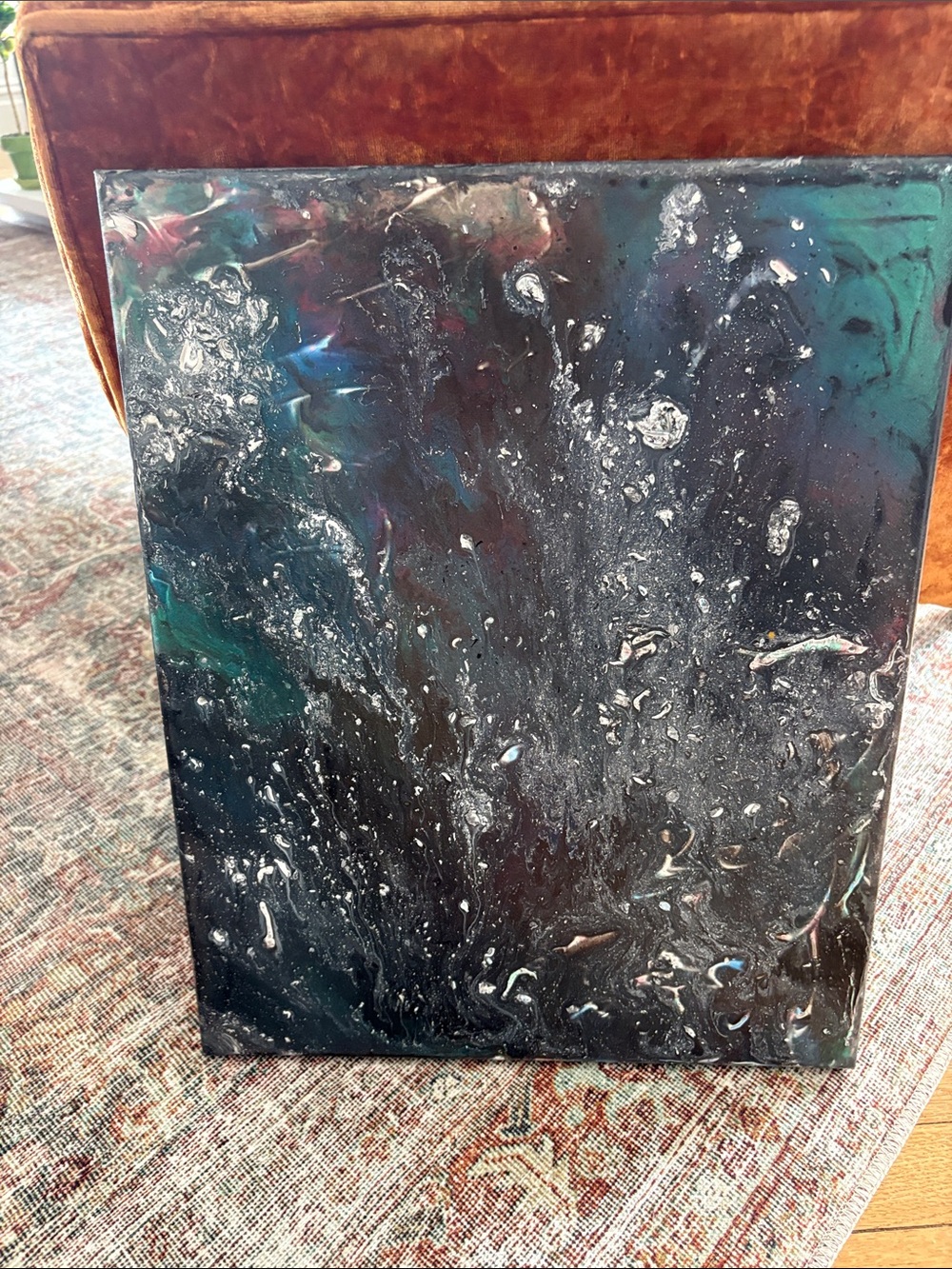 16 x 20 acrylic and metallic drip print on archival canvas by Armand Rappaport
